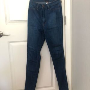 high waisted skinny jeans stretchy (w 28)